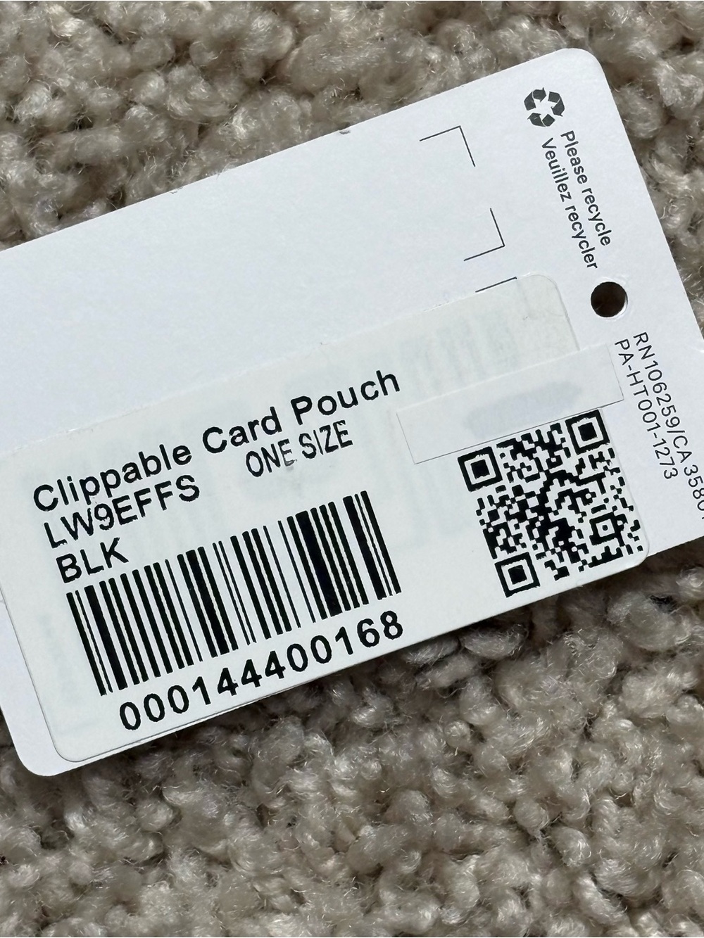 Lululemon Clippable Card Pouch - Picture 4 of 4